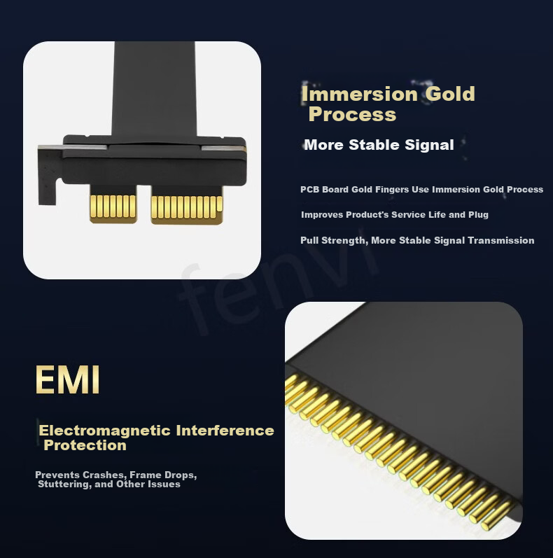 Fenvi PCIe X1 to M.2 Adapter Card NVMe SSD Full-Speed M.2 Gen3 Expansion Card Supports X1/X4/X8/X16 SSD Adapter Card 4