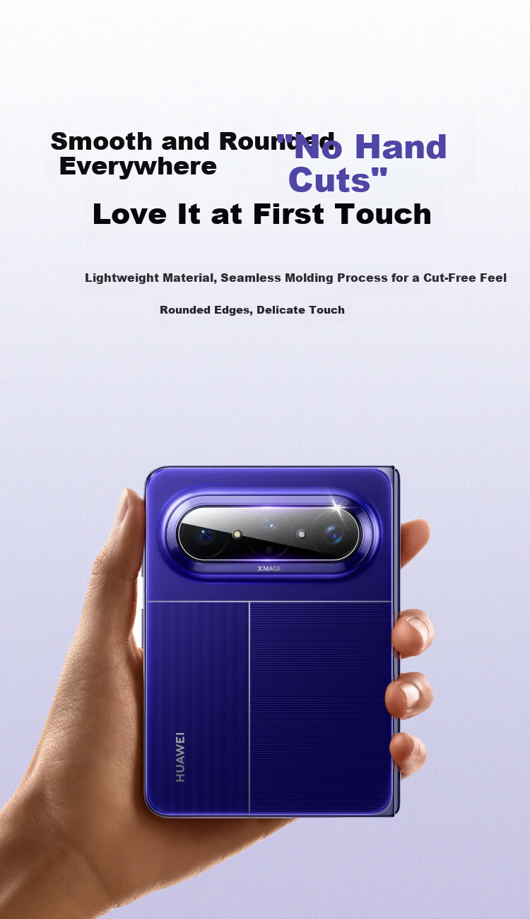 ESCASE [2-Pack] Huawei PuraXmax Lens Protector HD Scratch-Resistant Tempered Glass Camera Film Ultra-Thin Full Coverage 7
