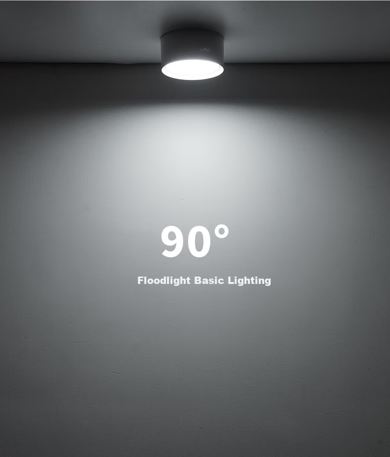 NVC Surface Mounted LED Downlight Round Anti-Glare Fog Corridor Ceiling Spotlight [Surface Mounted] Lingmeng Downlight - White - 15W Cool White 5
