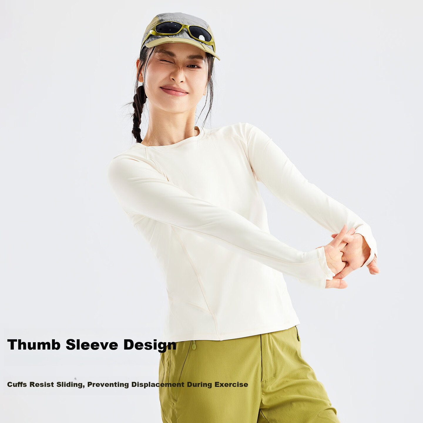 Toread Women's Quick-Dry Outdoor Breathable Lightweight Moisture-Wicking Long Sleeve T-Shirt for Spring and Summer Running Hiking Base Layer