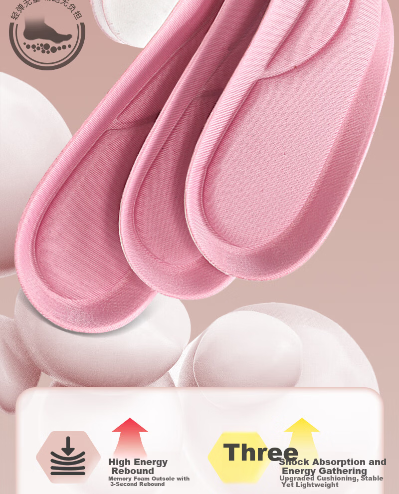 Energetic Rebound Women's Insoles Sweat-Absorbing Odor-Resistant Breathable Comfortable Long-Standing Soft Cushioned Anti-Foot Pain Military Training Size 35 13