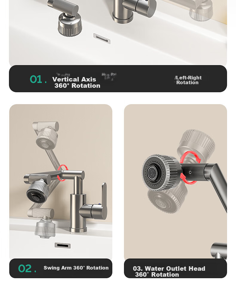 Denwalk [Germany] Household Faucet Cold and Hot Water Basin Sink Washbasin Single Cold Bathroom Basin 3