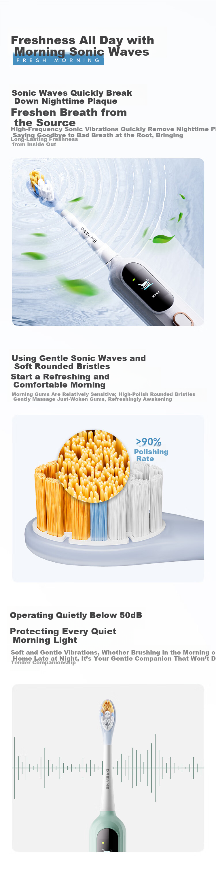 Dreame [CR7 Edition] F02 Sonic Vibration Electric Toothbrush 170-Day Battery Life Gum Care Portable Practical Gift for Men Women Birthday Children's Day Price Guarantee 618 8
