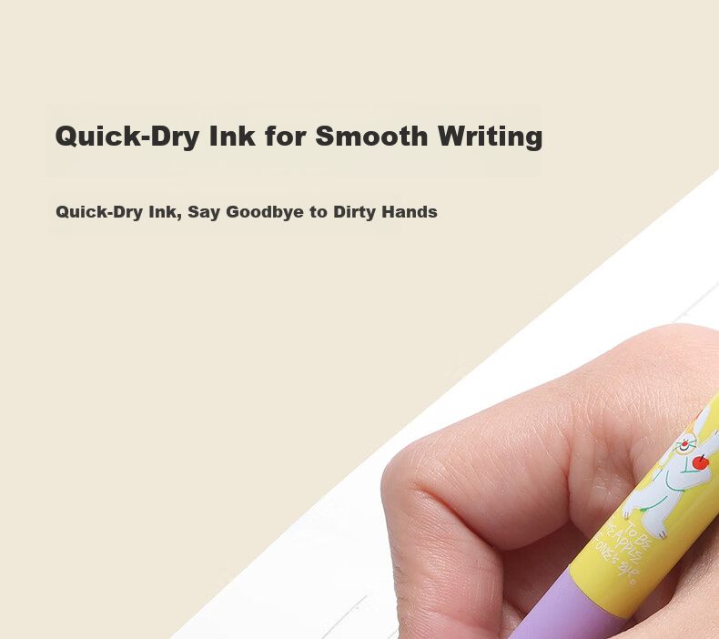 GRASP Exquisite Japanese-Style Quick-Dry 0.5mm Retractable Gel Pen Student Exam Drawing Pen 7