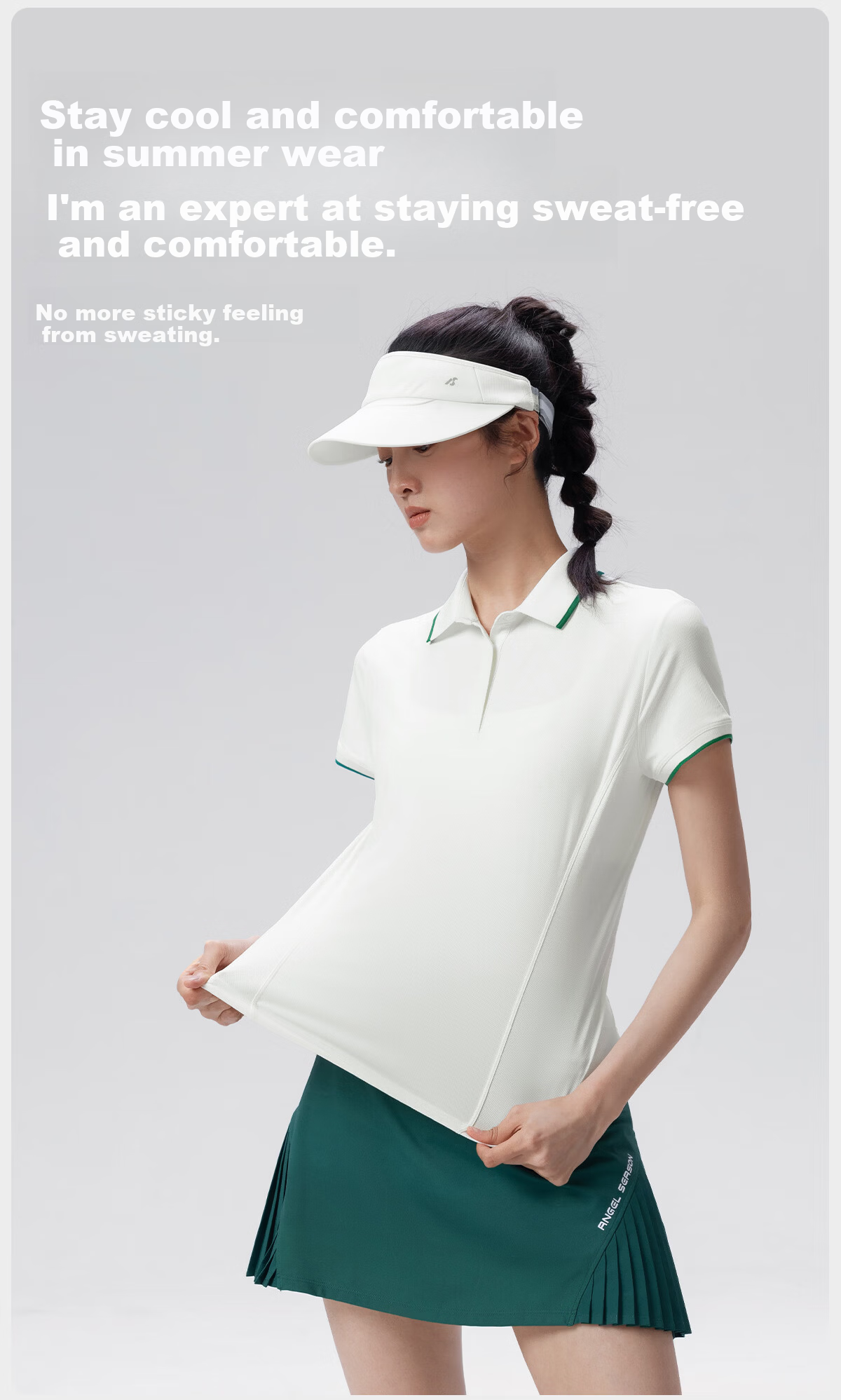 Angel Season Yoga T-Shirt Sports Quick-Dry Polo Shirt Short Sleeve Women 2026 New Beautiful Badminton Tennis Top 11