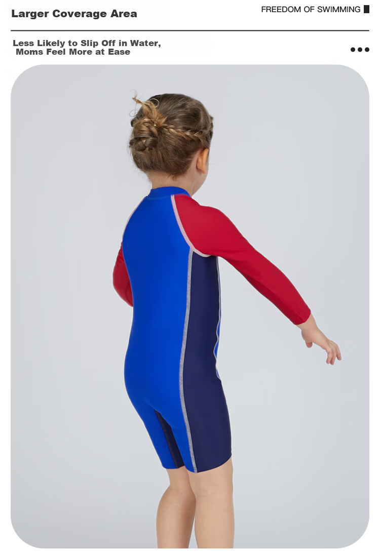 Arena Kids Long Sleeve One-Piece Rash Guard Swimwear Cute High Elastic Breathable Unisex 4