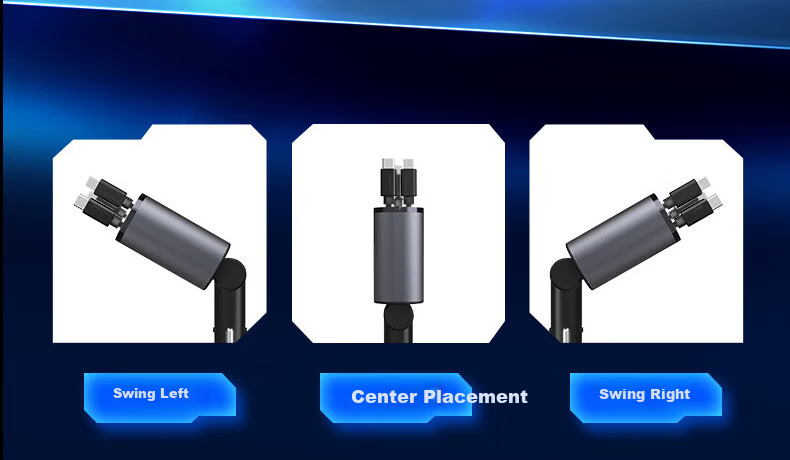 Newsmy Car Charger Retractable 3-in-1 Built-in Cable Super Fast PD Invisible Mini Car Cigarette Lighter Charger Compatible with Apple Huawei Xiaomi K6 Deluxe Edition 15