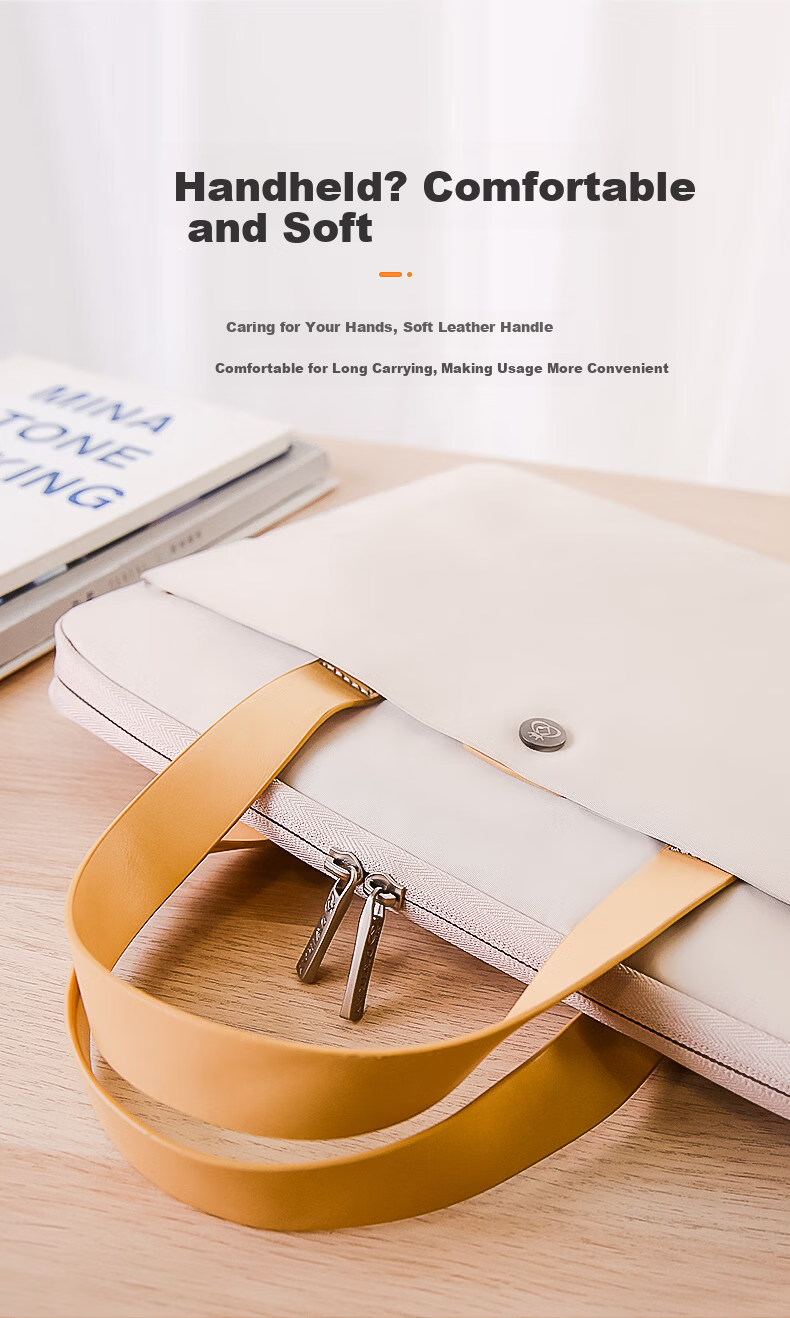 DiYi Workshop Laptop Bag 13-14 Inch for Huawei Apple MacBook Air Lightweight Portable Casual Computer Bag High-Value Briefcase for Women 2