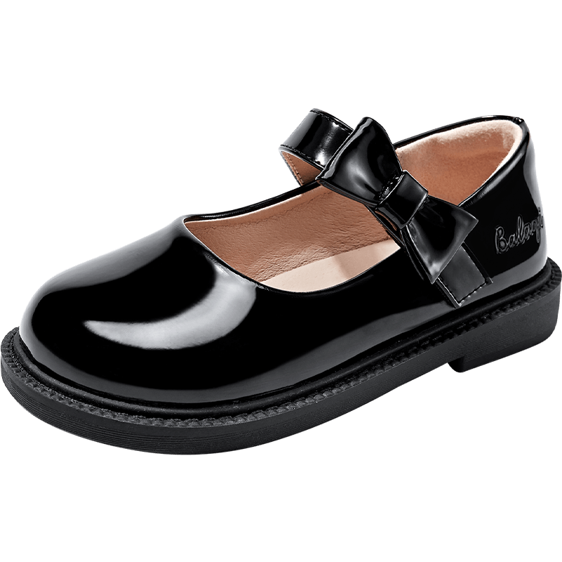 Balaqi Children's Girls' Patent Leather Shoes Spring Autumn Performance School Shoes BL3308 Black (Patent) Size 33