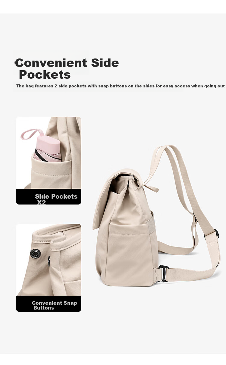 GOLF Casual Women's Backpack 14/16 Inch Laptop Bag Lightweight Shoulder Tote Travel Dual-Use School Bag 18