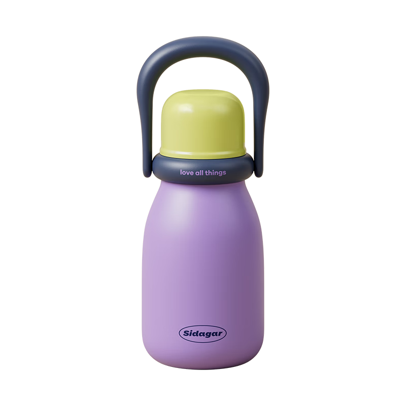 Shida Home Insulated Water Bottle for Women, Three-in-One Portable Stylish Cup with Straw, 316 Stainless Steel