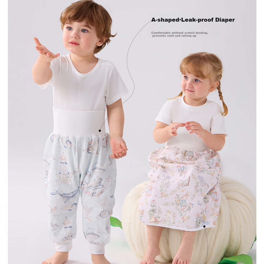 Betis Unisex Baby Waterproof Washable Breathable Training Urine Skirt Diaper Panda M 6