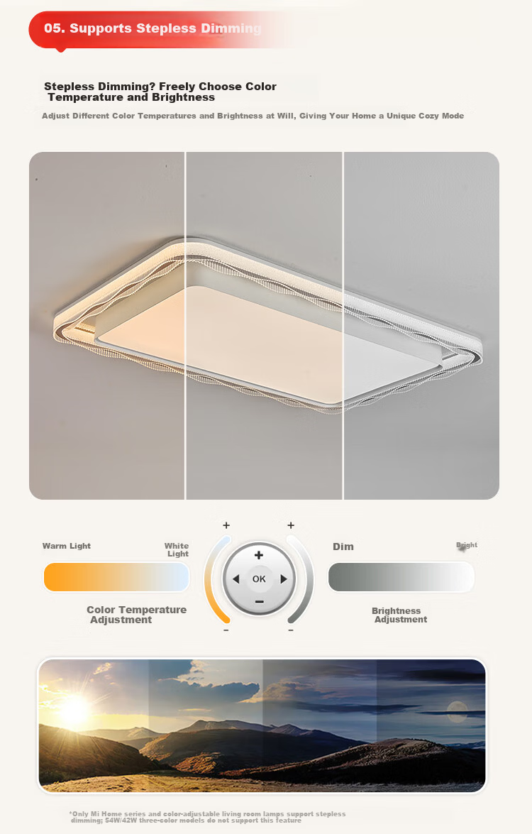 Foshan Lighting Ceiling Lamp Living Room Light Modern Simple Eye Protection LED Mijia Smart Control Platinum Crystal 200W 17