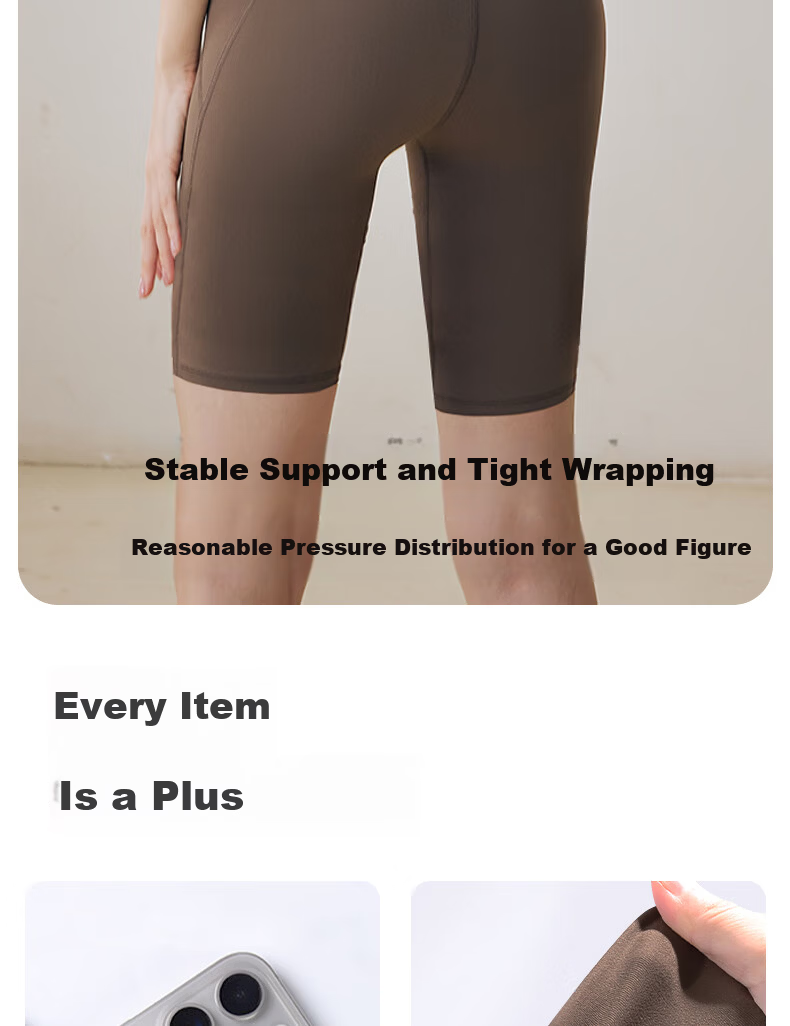 XUEXIMAN Women's Yoga Pants High-Waist Hip-Lifting Seamless One-Piece Sports Shorts Pilates Cycling Biker Shorts 6