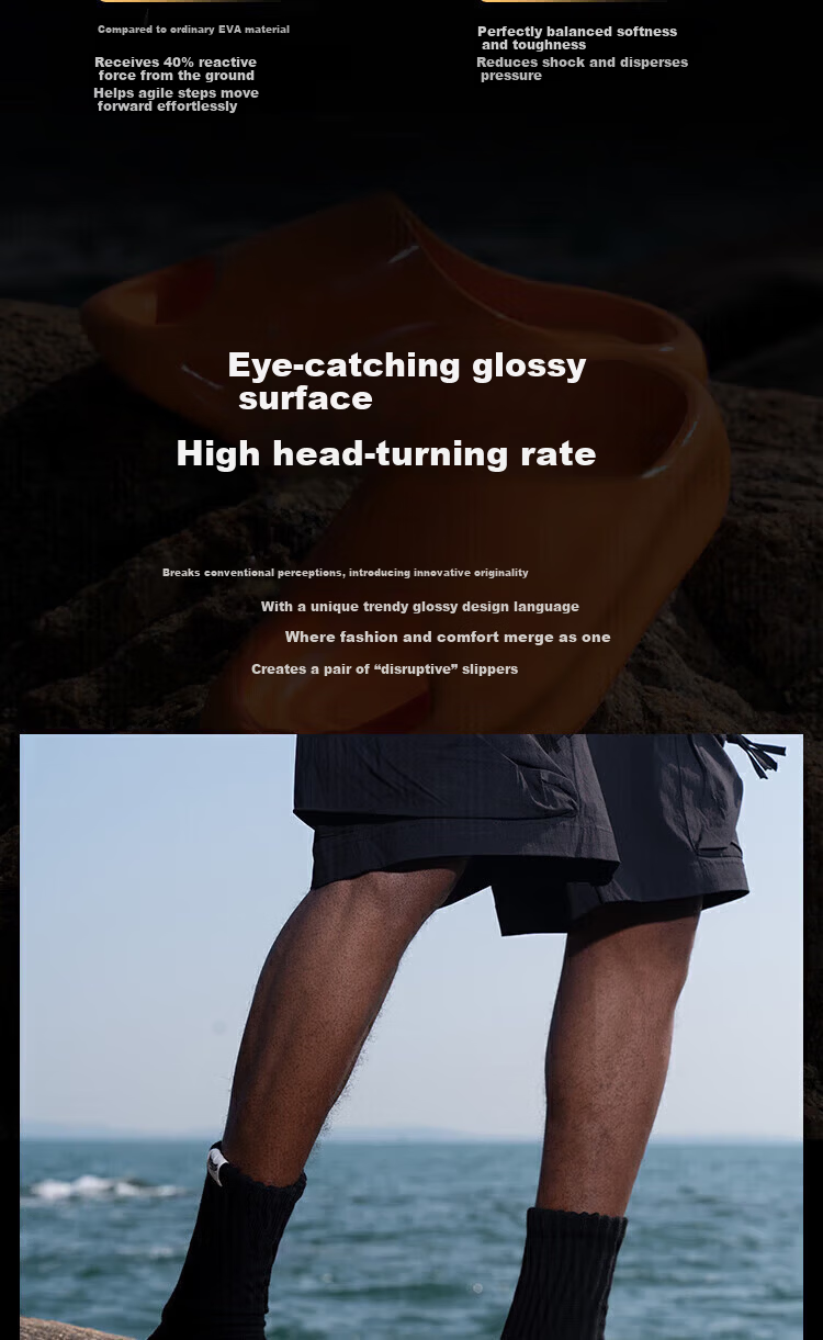 Yasuo Cloud Mirror Unisex Couple Summer Sports Outdoor Height-Increasing Pearl White Slippers Size 38-39 7