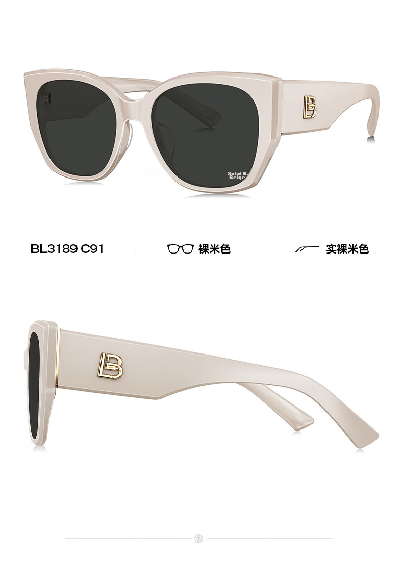 BOLON Sunglasses, Yang Zi's Style, Cat-Eye Large Frame Sunglasses, UV Protection, Driving Sunglasses for Men And Women, Trendy, BL3189C91 21