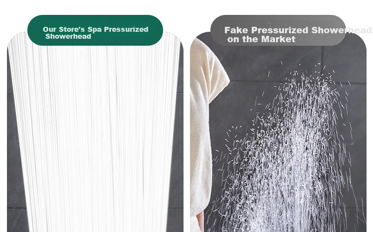 Jiayun [New German Style] Adjustable Rotatable Pressurized Shower Head with Switch High-Pressure Water Flow 10