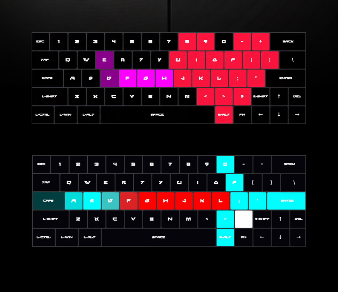 KEYVERSE ST63 Magnetic Axis Gaming Keyboard Customizable RGB Mechanical Keyboard Low Latency CSGO2 Valorant Delta Operation Gateron Magnetic Silver Purple Switches 11