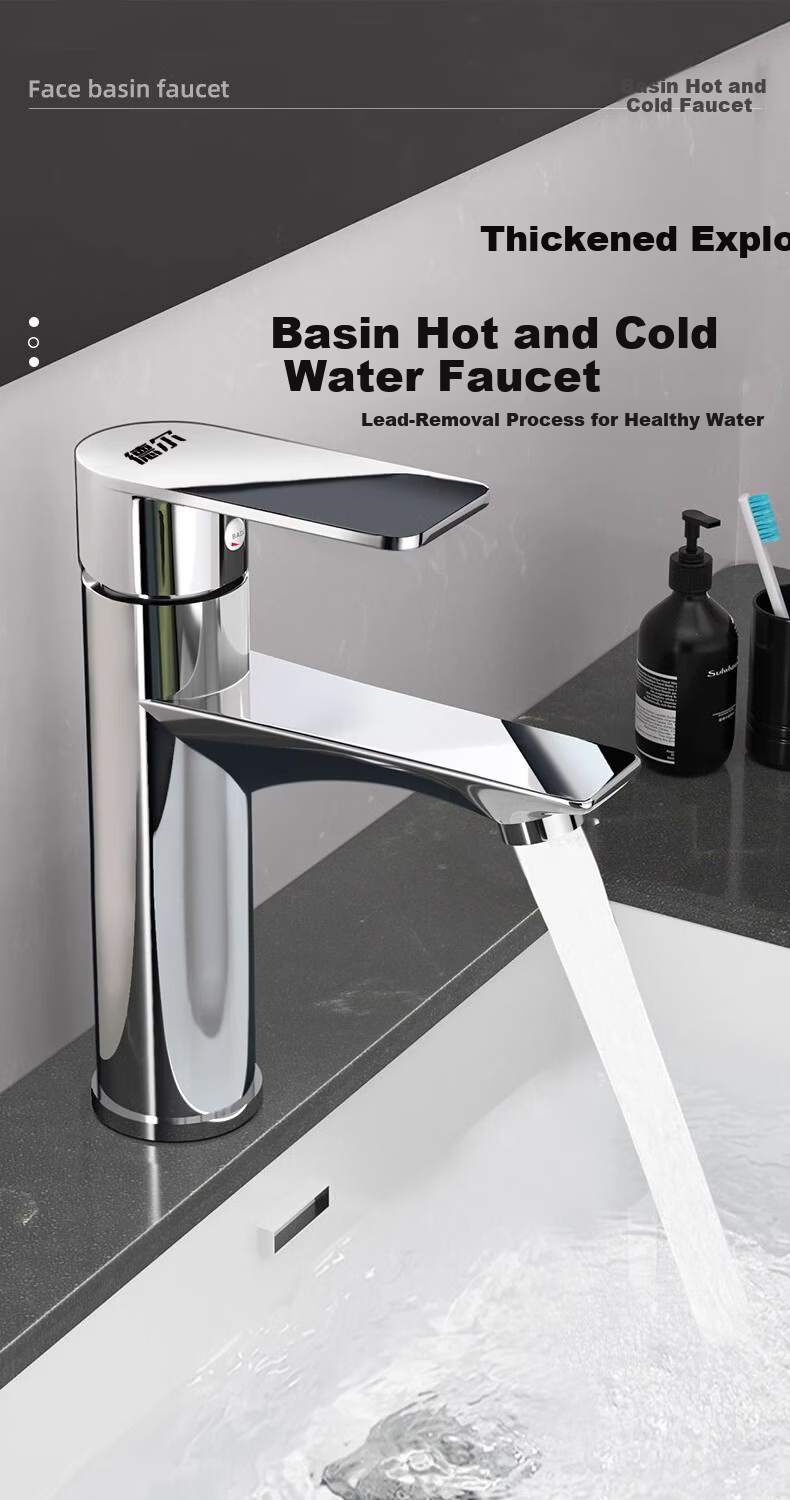 Del 28-Year Brand Basin Faucet Bathroom Hot and Cold Dual Control Single Hole Washbasin Faucet MPLT 1