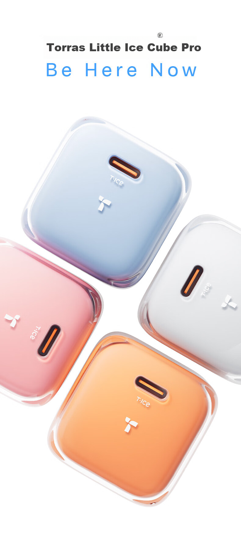 Torras Ice Cube Pro 45W GaN Charger for iPhone 17 Pro Max, 17, 16, 15 Series with Original Fast Charging Cable 19
