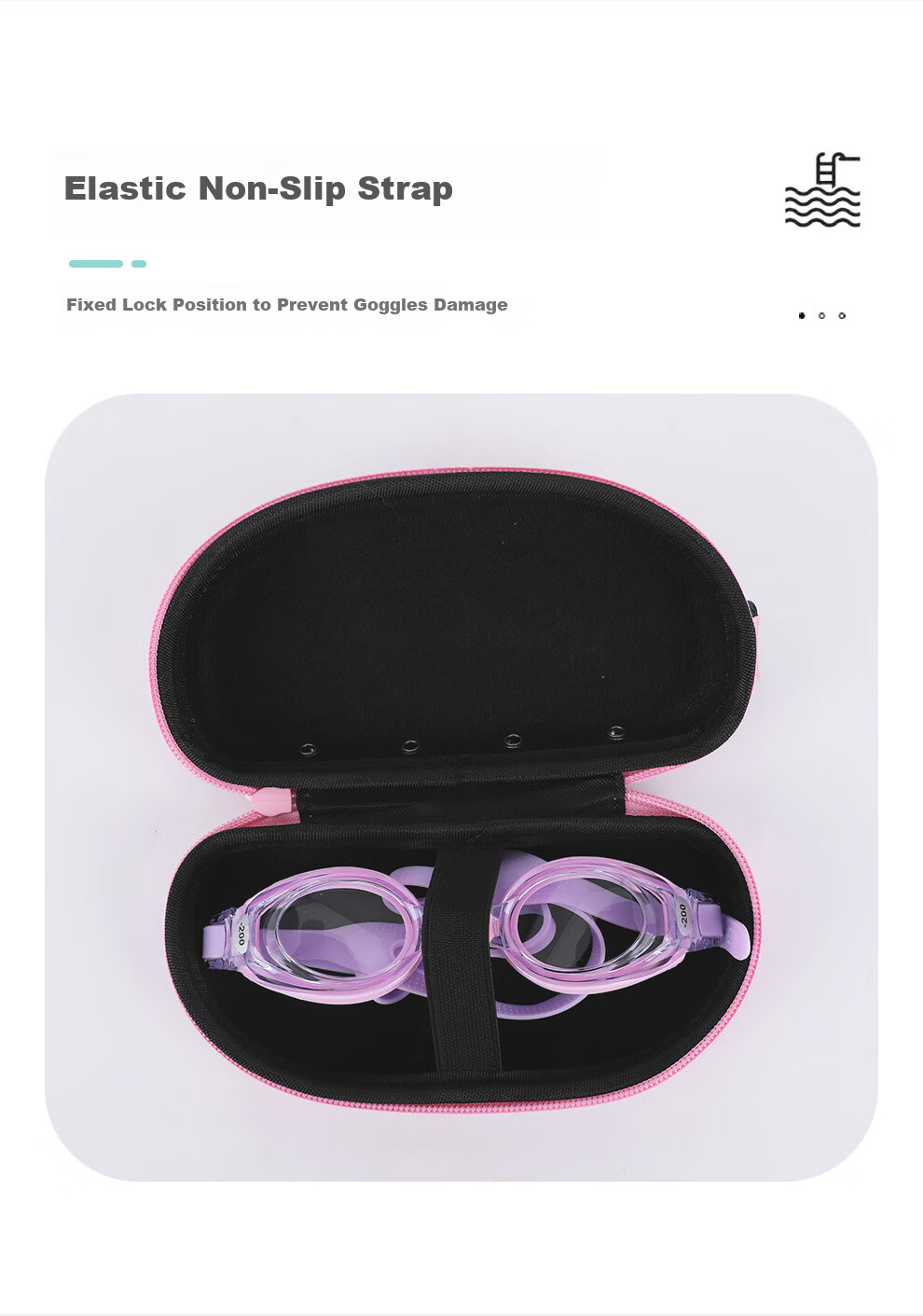 ZOKE Swimming Goggles Case Portable Hanging Storage Bag Professional Shockproof Equipment 625605919S-2 4