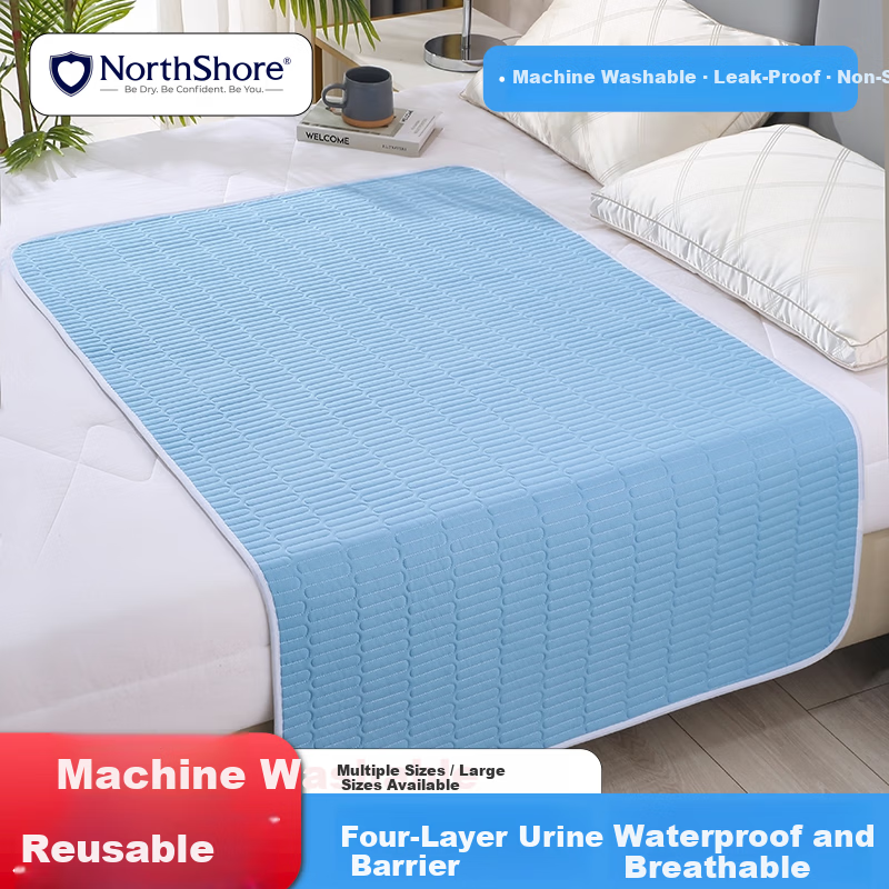 NORTHSHORE Adult Waterproof Washable Incontinence Pad Large Size Elderly Care Mat Baby Crib Mattress 80x120cm