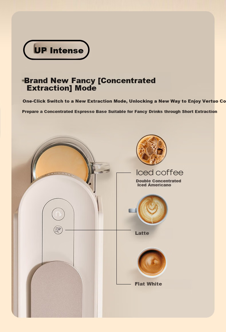 Nespresso Vertuo Up Capsule Coffee Machine Fully Automatic Portable Small Home Commercial Office Graphite Gray New Launch on JD.com 4