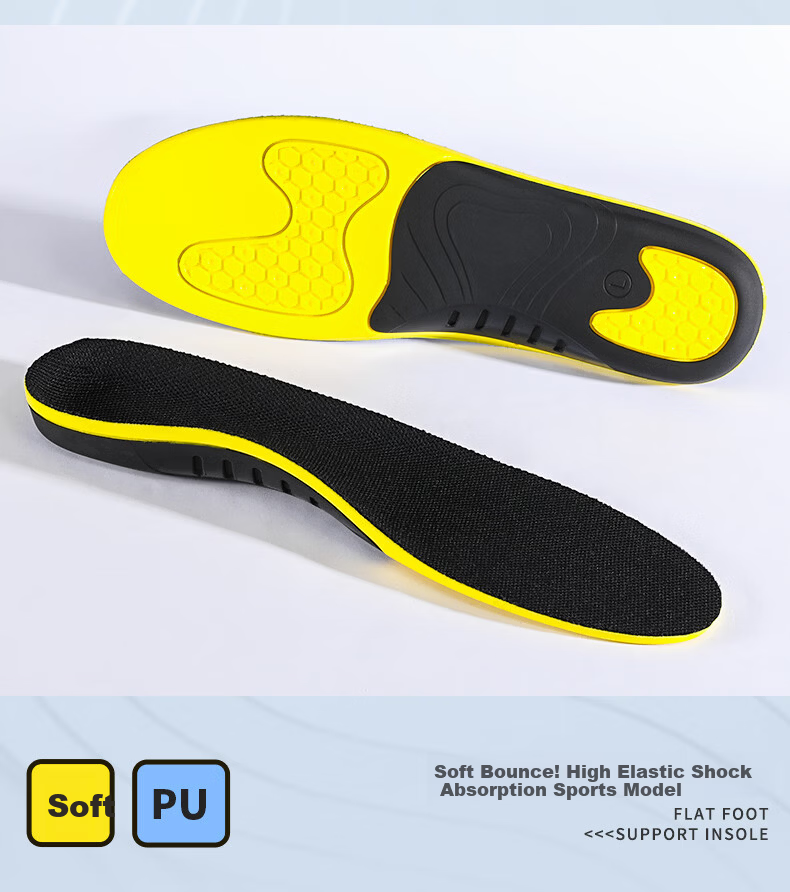 3AnGnI Arch Support Insoles for Men Shock Absorption Comfortable Antibacterial Sports Insoles Long-Standing Fatigue Relief 15