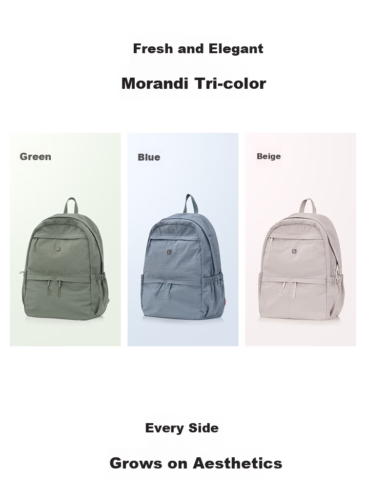 OIWAS Casual Backpack Simple Fashion Large Capacity Student School Bag Sports Bag Men Commuter Bag Blue 11
