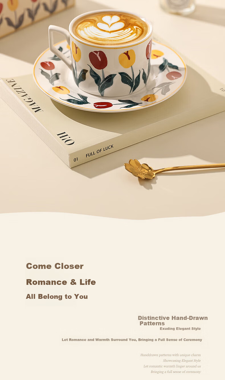 Sidomi Ceramic Coffee Cup Set Luxury Premium Wedding Gift for Best Friend Housewarming Graduation Teacher Student Birthday Present 12