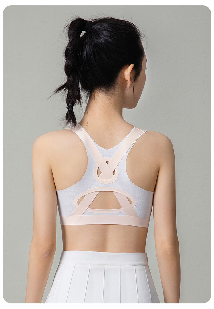 GUJIN 2-Piece Developmental Girls' Sports Vest Bra for Middle and High School Students Ages 13-15 17