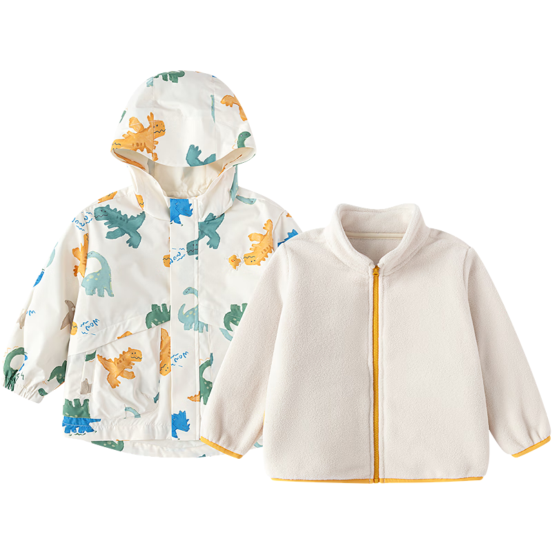BALABALA Children's Clothing, Baby Outerwear for Boys And Girls, Infant Top, 2026 New Autumn Style, Kids Two-Piece Set with Hood, Trendy