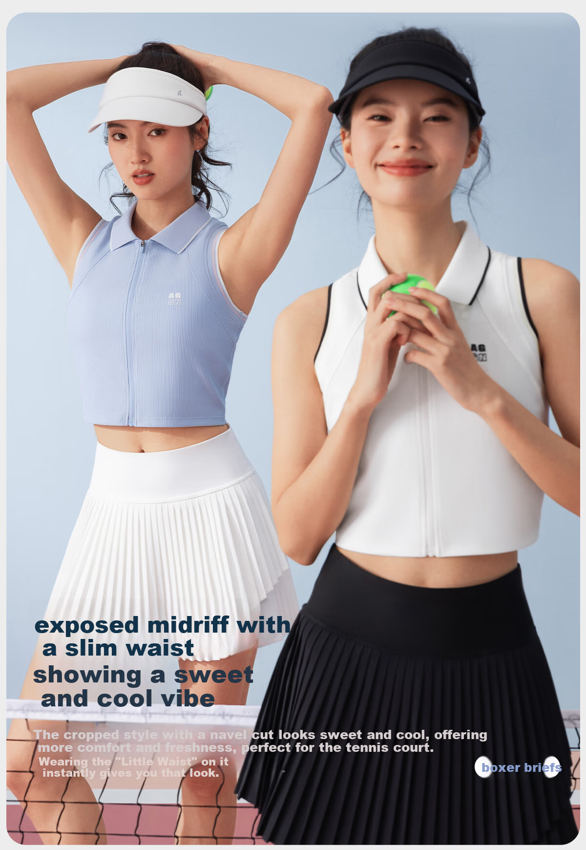 Angel Season Women's Sleeveless Polo Tennis Top 2026 Spring Summer New Beautiful Badminton Yoga T-Shirt 7