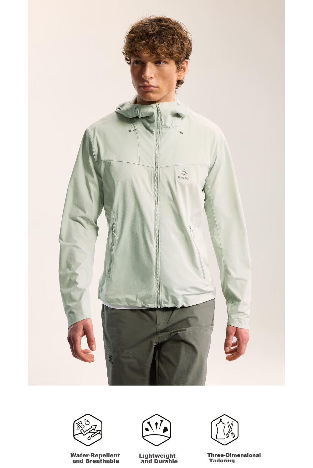 KAILAS Men's M8-LT Softshell Jacket CORDURA Outdoor Lightweight Durable Breathable Stretch Quick-Dry Summer Coat 2