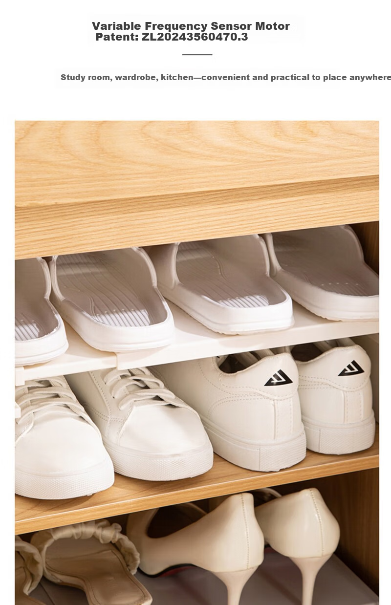 Hakkai Bird Expandable Shoe Cabinet Layered Divider Double-Layer Shoe Storage Rack Organizer Internal Shelf Partition 13