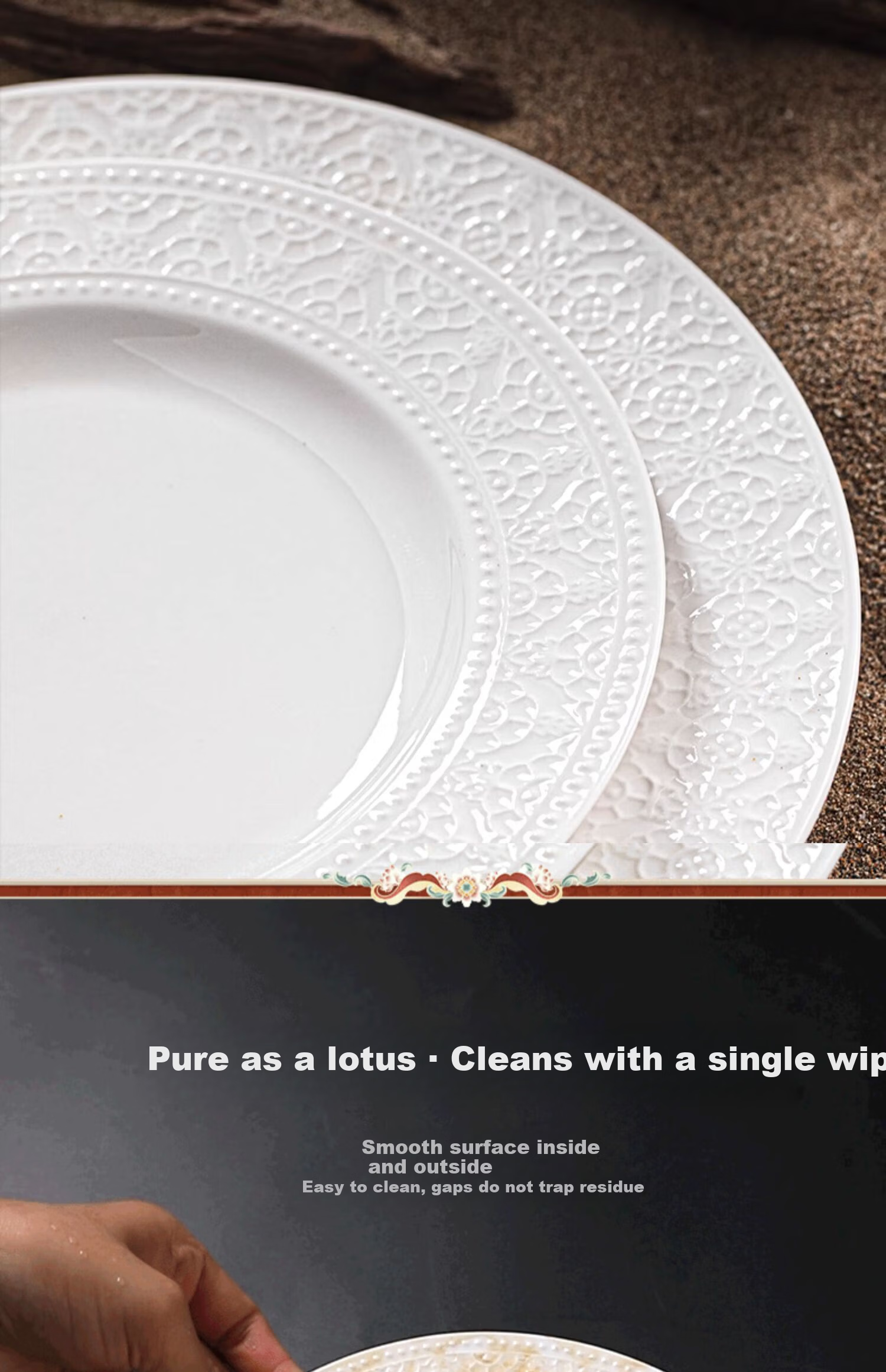 Lowei 2026 New Year Tableware Set Jingdezhen Bowl Plate Chopsticks High-Value Housewarming Gift Dinnerware Set for Home Use 18