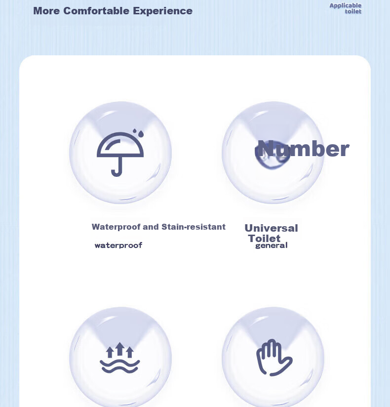 Liomirror EVA Waterproof Toilet Seat Cushion Thickened Washable Home Winter Toilet Seat Cover 2