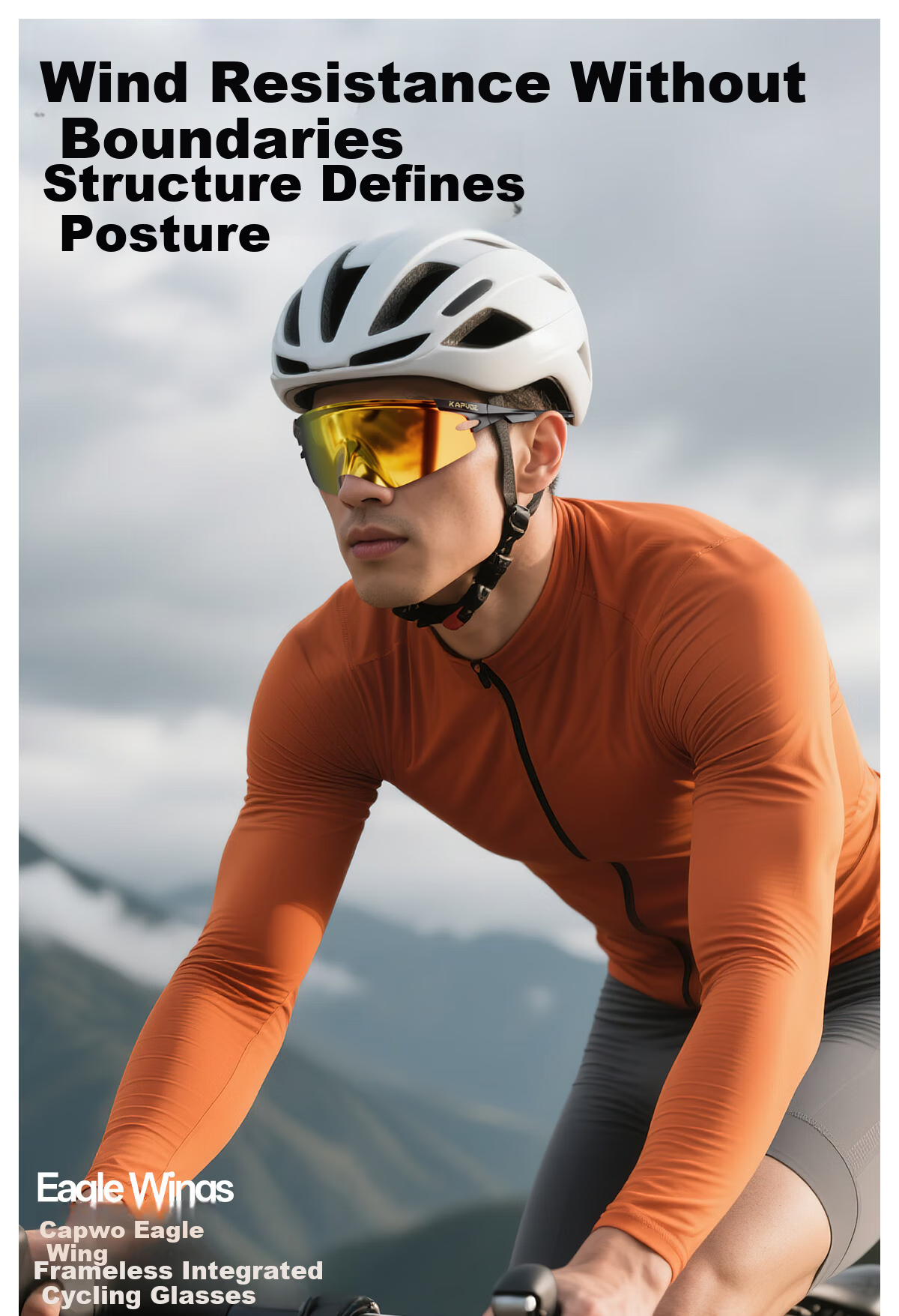 KAPVOE Eagle Wing Cycling Photochromic Outdoor Sports Windproof UV Protection Goggles 1