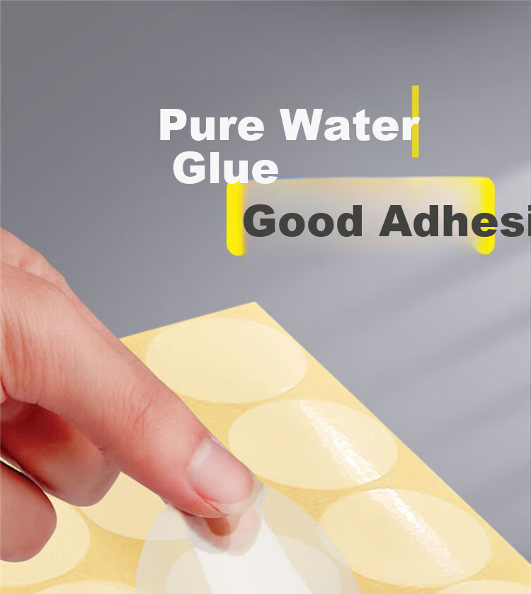 GOTOVAN Transparent Round Seal Stickers PVC Waterproof Tamper-Evident Packaging Labels 5