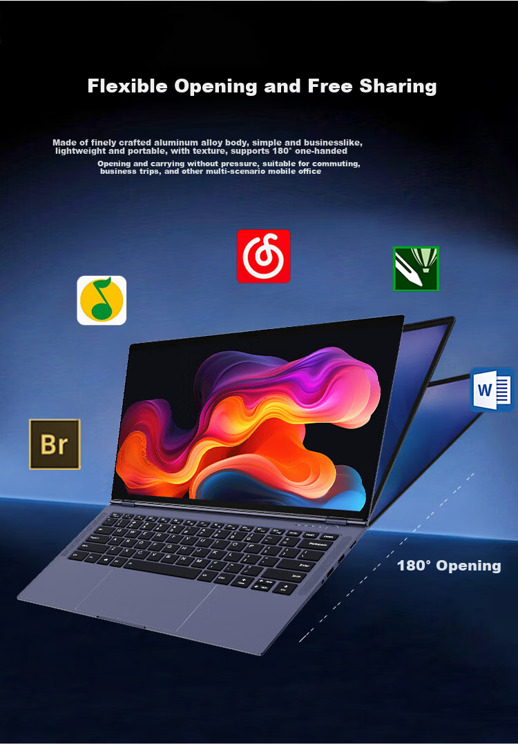 Tsinghua Tongfang Domestic Xinchuang 14-inch Laptop UltraSharp T40-H41 Haiguang No.4 3450M/16GB/512GB/4GB Dedicated Graphics/Trial Version Kirin/UnionTech/Supports Win10 2