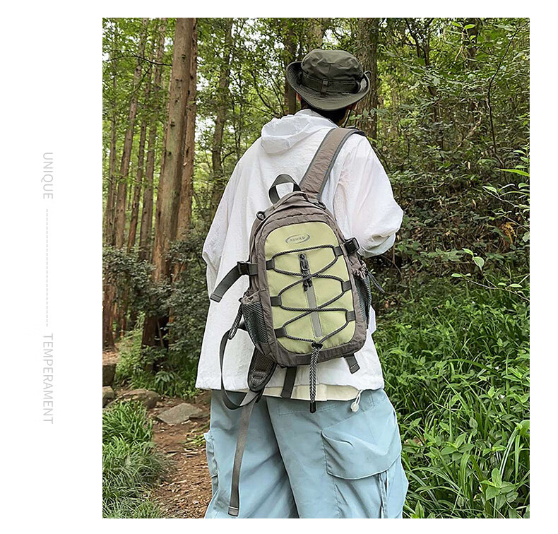 Siwangongli Foldable Backpack, Outdoor Hiking Sports Backpack, Running Trekking Lightweight Cross-Country Cycling Skin Bag 15