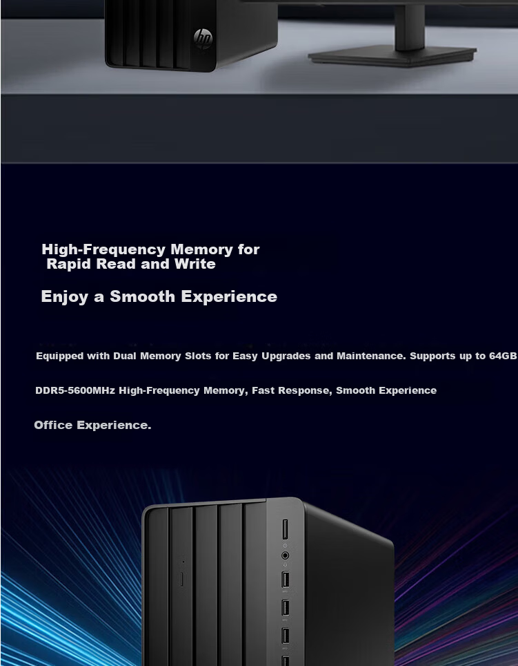 HP Desktop Computer 288 G9E Commercial Office Computer (I7-14700, 16GB RAM, 1TB SSD, Integrated Graphics) Customized 7
