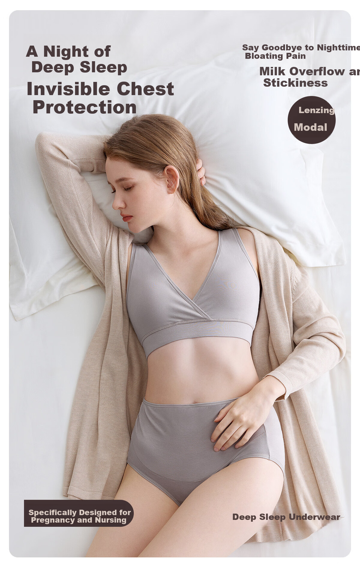JOYNCLEON Deep Sleep PRO2.0 Nursing Bra Postpartum Maternity Wireless Bra 2-Pack jwx198126 4