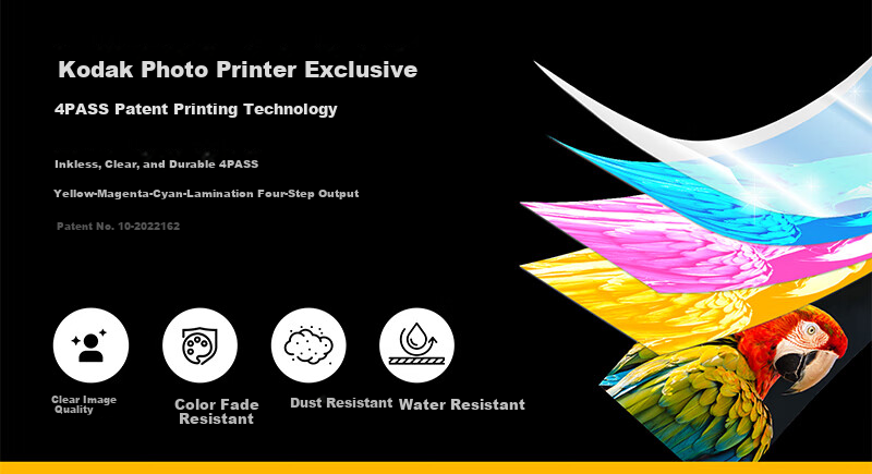 KODAK Dock Plus Photo Printer Portable Home Bluetooth Color Photo Printer 6-Inch Thermal Sublimation Printing Holiday Gift 3
