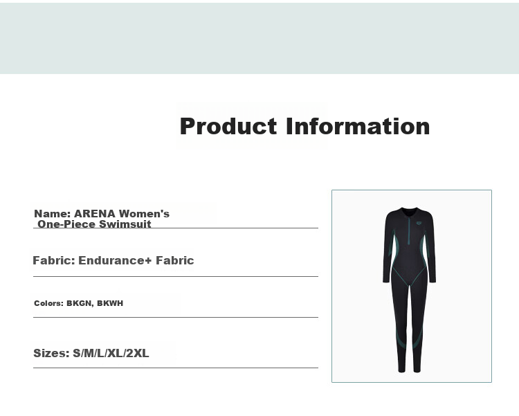 Arena Women's Swimwear Sports Training Fitness Sun Protection One-Piece Long Sleeve Color Block Outdoor Slimming Swimsuit Pants M 6