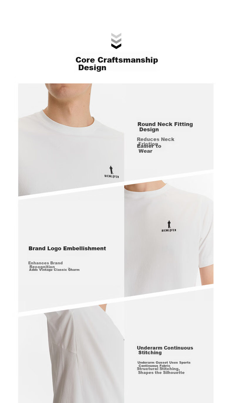 Biyinlefen Golf [Sun Protection Quick-Dry] 2026 Spring Summer New Men's Crew Neck Sports Comfortable Moisture-Wicking Breathable Stretch Short Sleeve T-Shirt 6