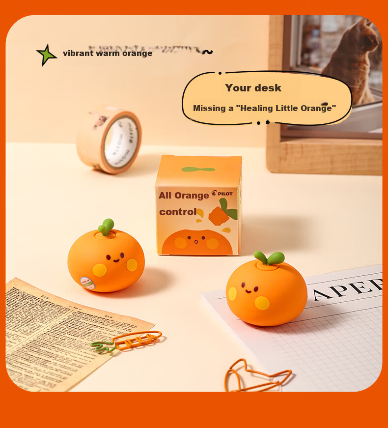 PILOT Free Gift - Full Orange Control Pen Holder 4