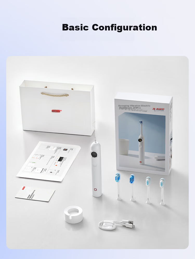 JD Jingzao Electric Toothbrush JZ9Pro Satin Silver Servo Vibration Deep Cleaning Gum Care Long Battery Life Smart Display Voice Guidance Birthday Gift for Boyfriend Girlfriend 4