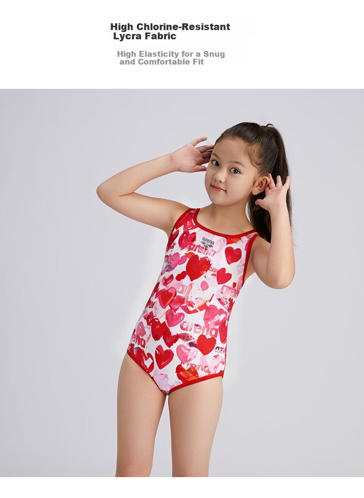 Arena Girls' Professional Training Sleeveless One-Piece Triangle Swimsuit for Youth 4