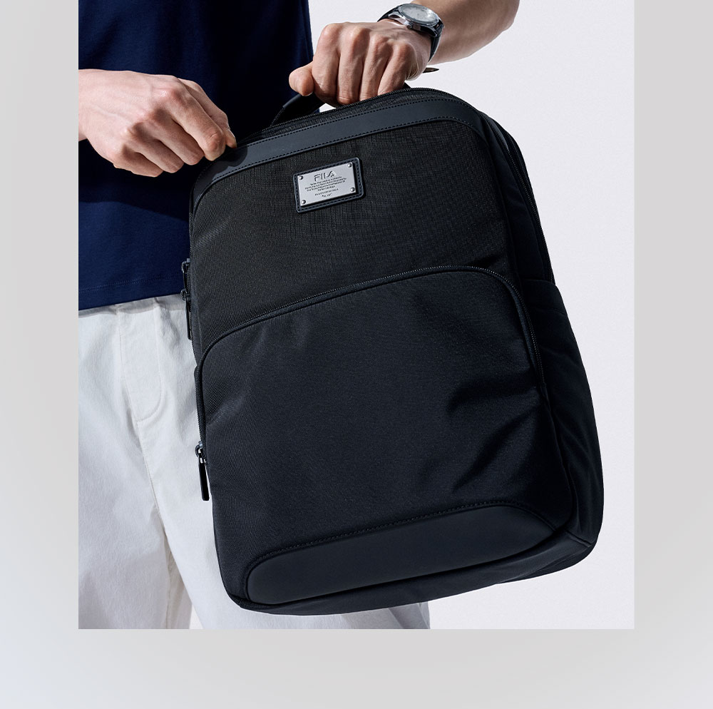 FILA Official Men's Backpack 2026 Fashion Commuter Business Laptop Bag 12